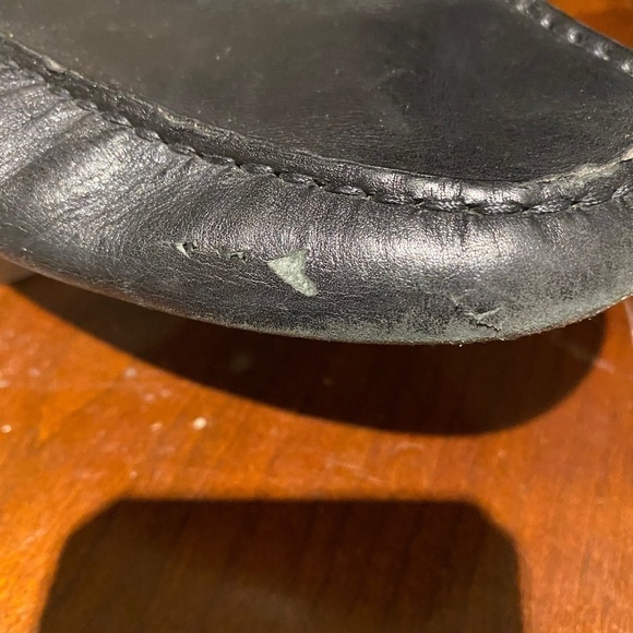 Tod’s Black Leather Flat Mules Size 10 SOLD AS IS - Picture 8 of 11